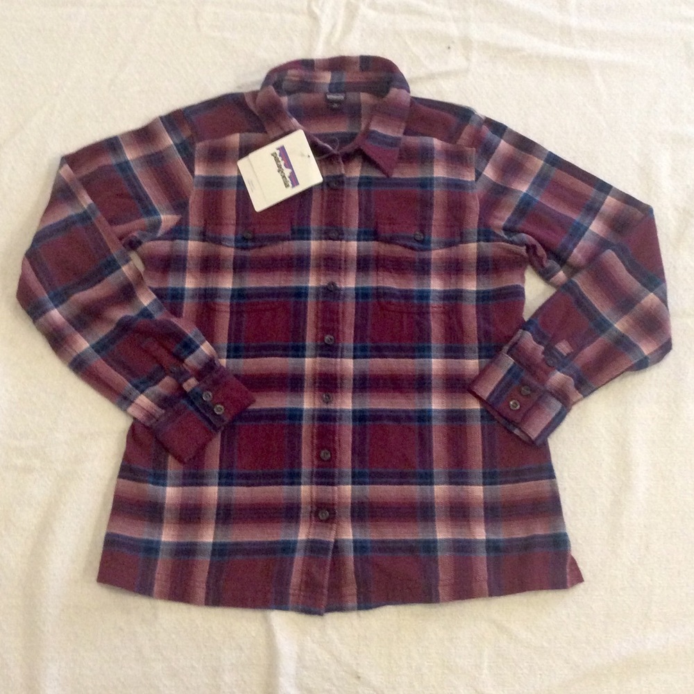 Patagonia flannel long sleeved shirt NWT